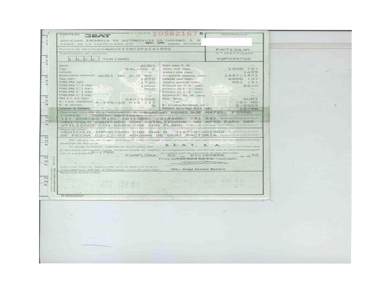 audi  80 del año 1993