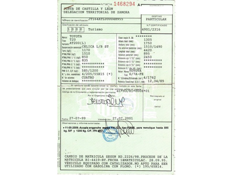 toyota celica del año 1995