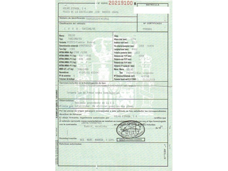 volvo s40 del año 1999