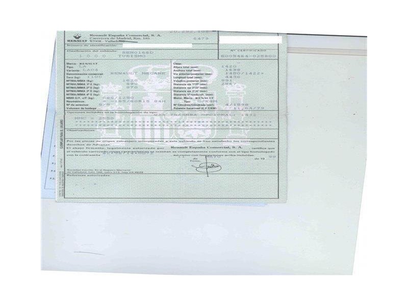 renault megane del año 1999