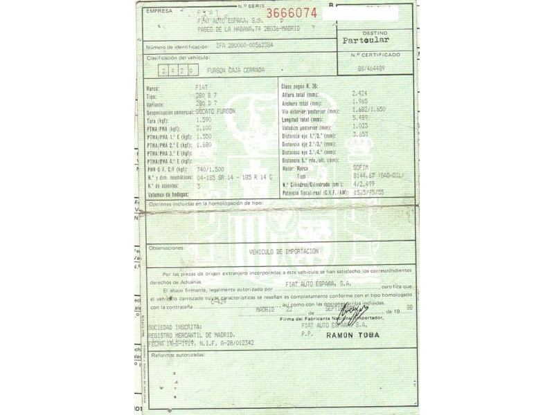 fiat ducato del año 1989