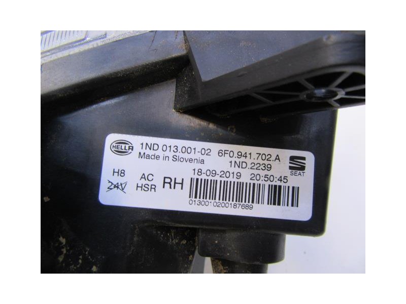 Recambio de antiniebla dch. : seat ibiza : 1.0 g (95,17cv) turbo [2019] para seat ibiza 1.0 g turbo referencia OEM IAM 6F0941702