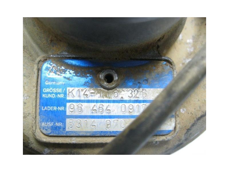 Recambio de turbo : citroen zx : 1.9 d -dhy (89,76cv) 5p [1996] para citroen zx 1.9 d -dhy  5p referencia OEM IAM 14661046047854