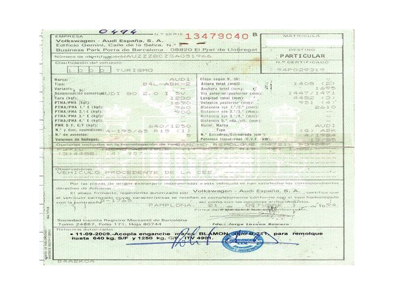 audi  80 del año 1994