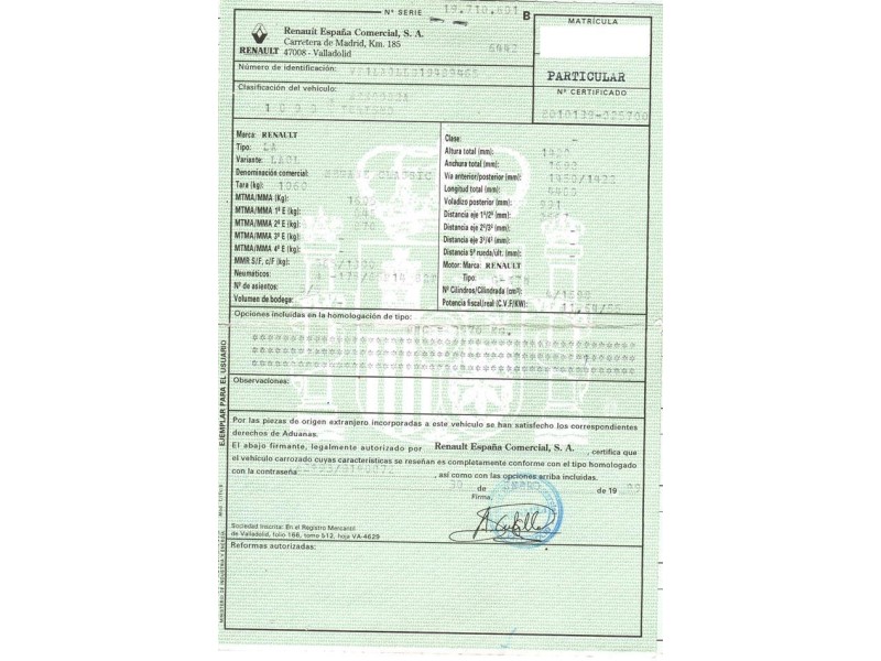 renault megane del año 1999