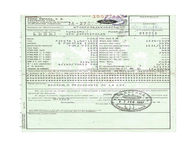 ford fiesta del año 1997