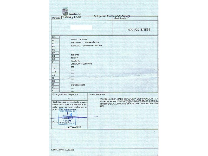 nissan almera del año 1999