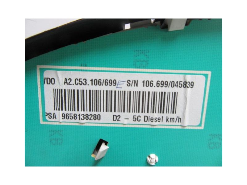 Recambio de cuadro instrumentos : peugeot 407 : 1.6 hdi hdy -9hz (108,80cv) 4p [2005] para peugeot 407 1.6 hdi hdy -9hz referenc