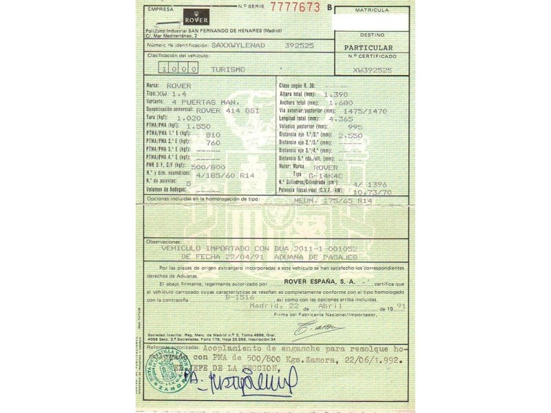 rover  414 del año 1970