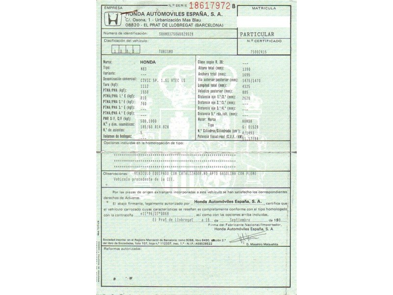 honda civic del año 1998