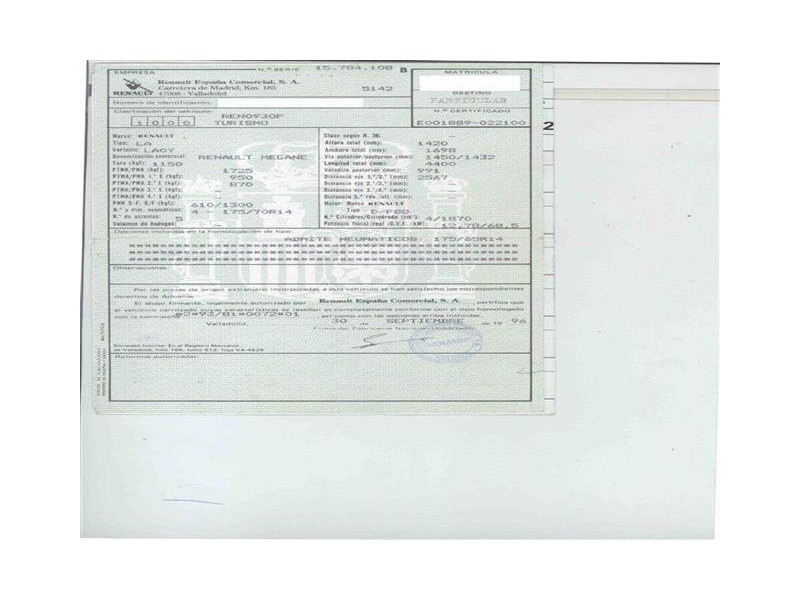 renault megane del año 1996