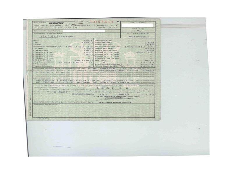 audi 100 del año 1990