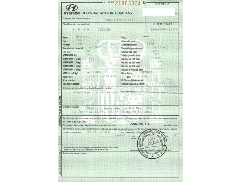 hyundai accent del año 2000