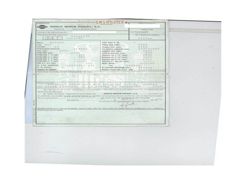 nissan almera del año 1998