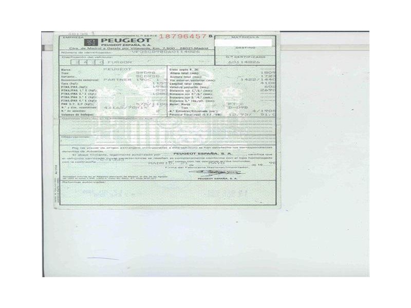 peugeot partner del año 1998