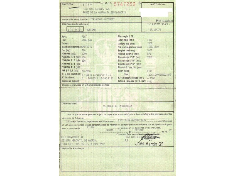 fiat uno del año 1990