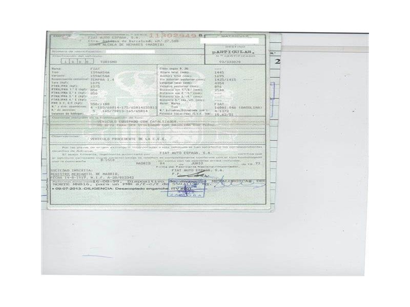 fiat tempra del año 1993