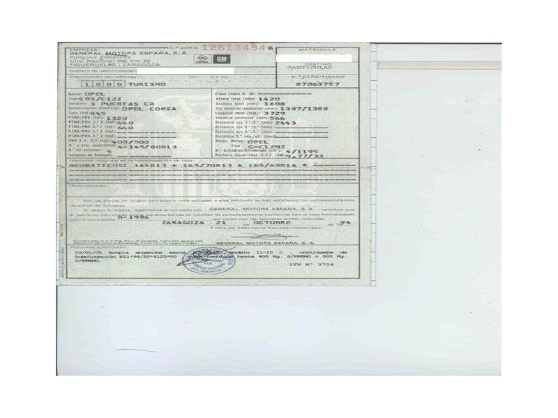 opel corsa del año 1994