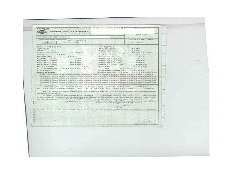 nissan almera del año 1996