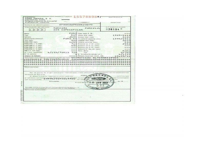 ford ka del año 1997