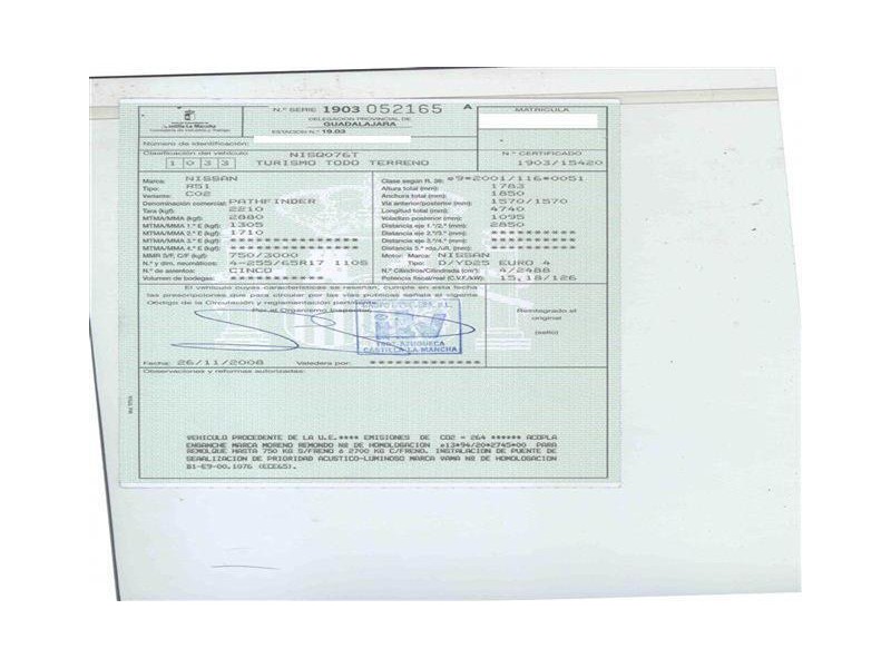 nissan pathfinder del año 2008