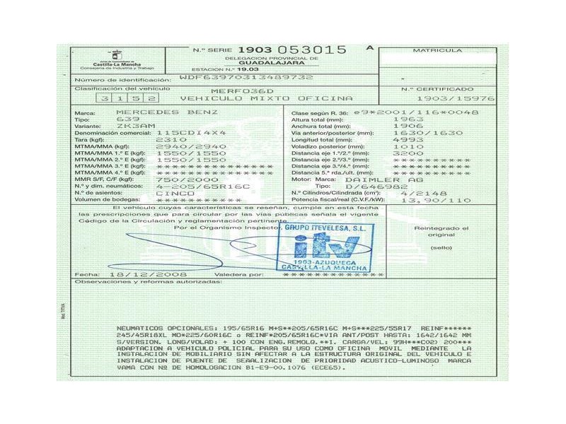 m. benz vito del año 2008