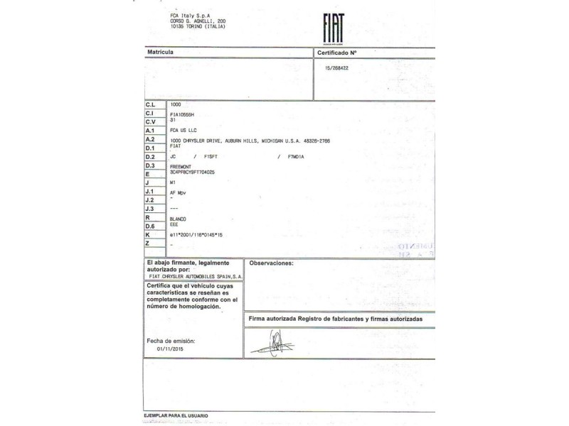 fiat freemont del año 2016