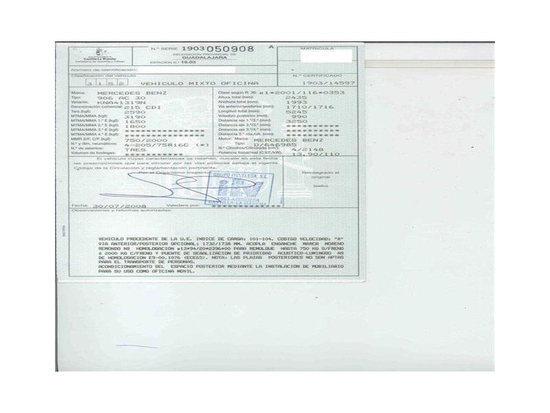 m. benz sprinter del año 2008