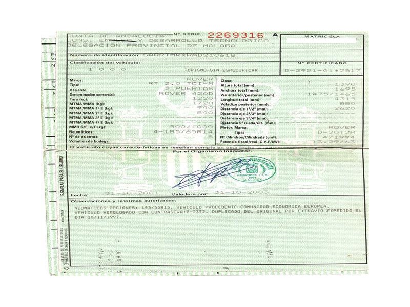 rover  420 del año 1998