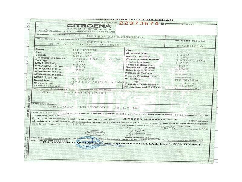citroen saxo del año 2000