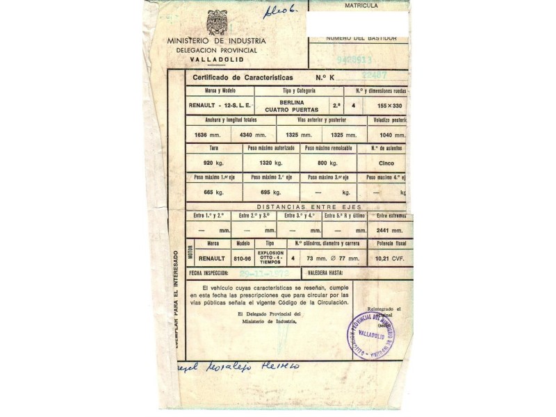 renault 12 del año 1972