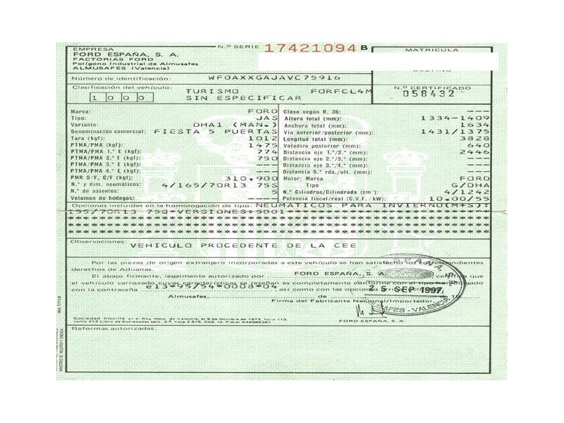 ford fiesta del año 1997