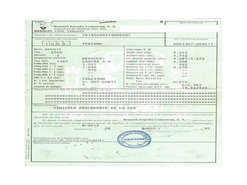 renault laguna del año 1995