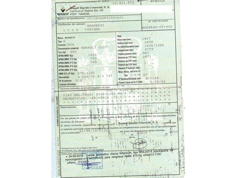 renault clio del año 2000