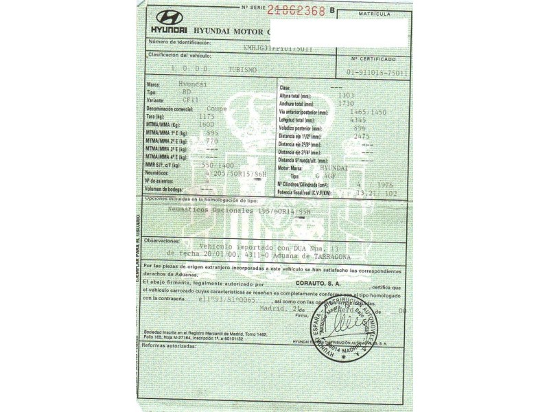hyundai coupe del año 2000