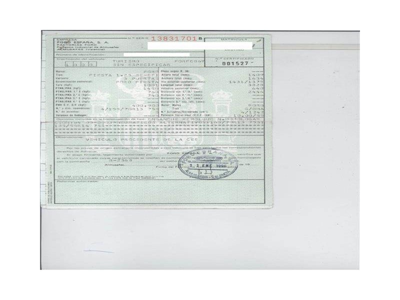 ford fiesta del año 1996