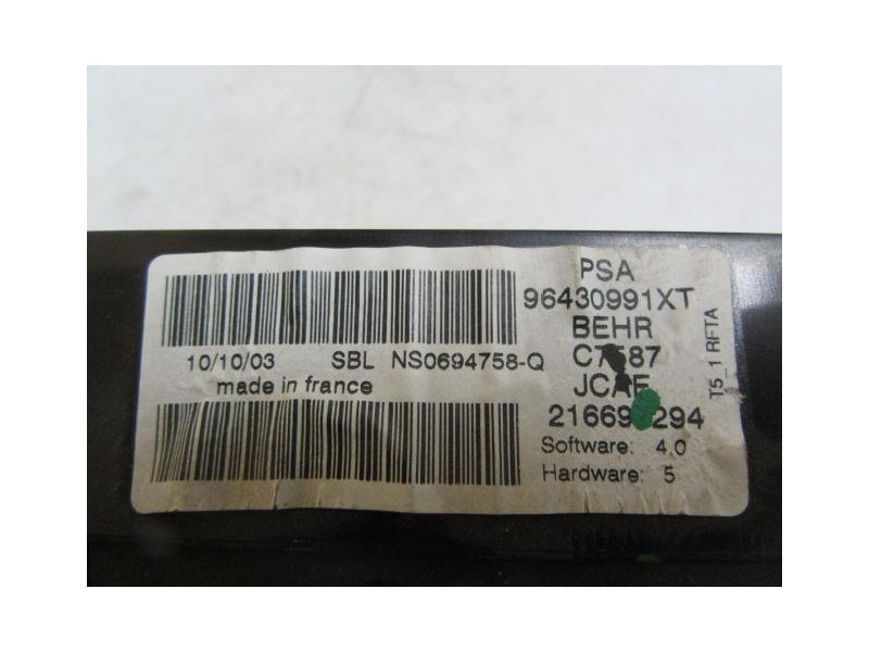 Recambio de mandos calefaccion : peugeot 307 : 2.0 hdi (89,73cv) [2003] para peugeot 307 2.0 hdi referencia OEM IAM 96430991XT  