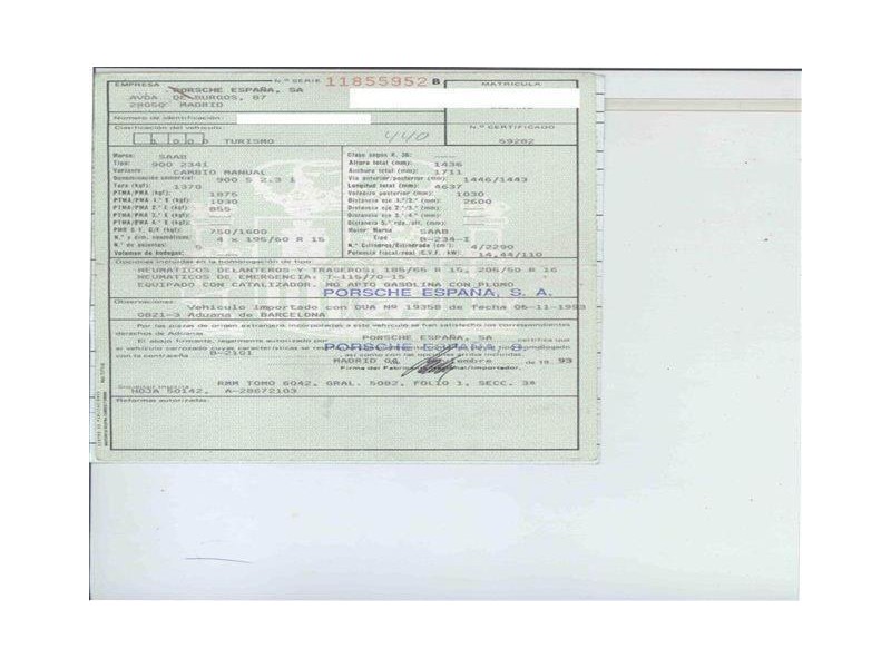 saab 900 del año 1993