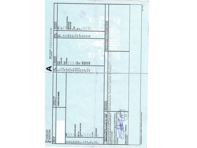m. benz mb 140 del año 1991