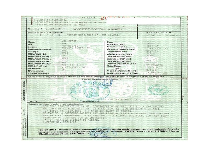 volkswagen transporter del año 2003