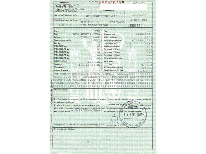 ford focus del año 2004