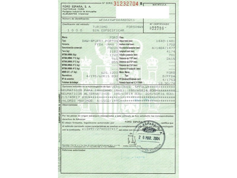 ford focus del año 2004