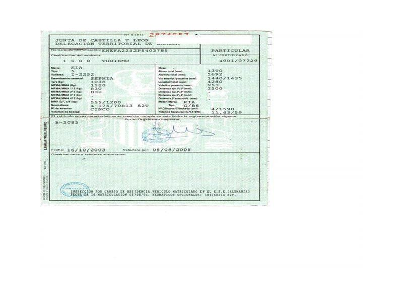 kia sephia del año 1994