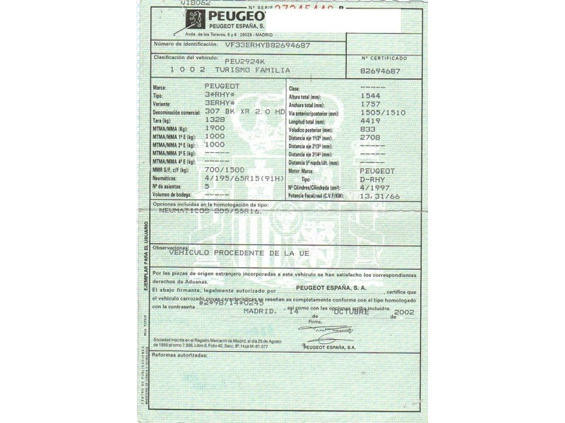 renault megane del año 2004