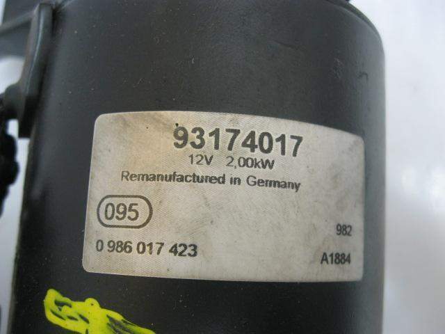 MOTOR ARRANQUE OPEL FRONTERA B (U99) 93174017 93174017 - Vista 3