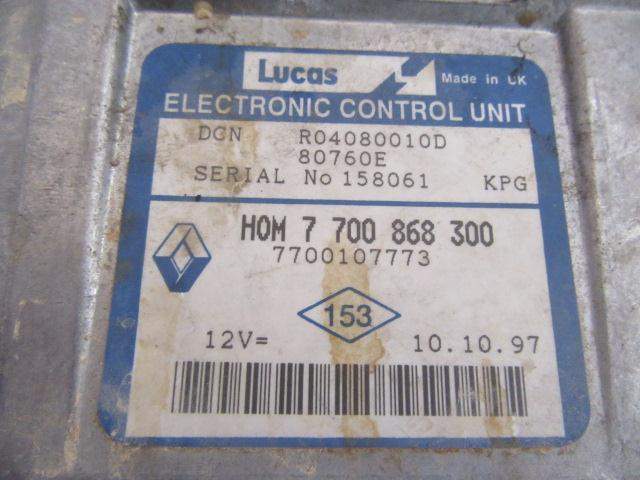 CENTRALITA RENAULT KANGOO 7700107773 / R04080010D 7700107773R04080010D - Vista 3