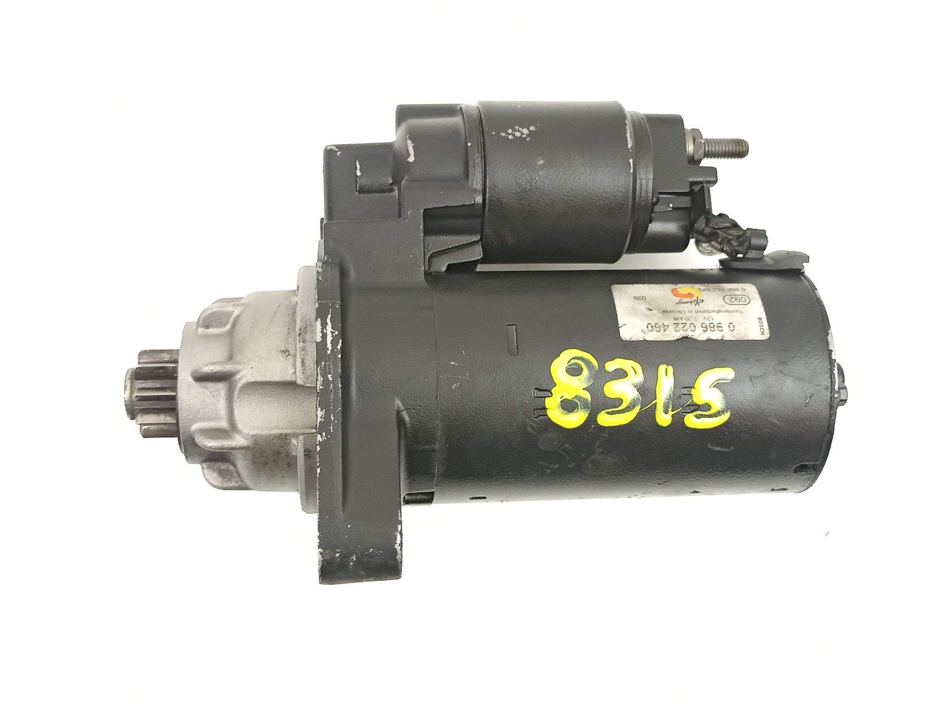 MOTOR ARRANQUE VOLKSWAGEN TOUAREG (7LA, 7L6, 7L7) 070911023B / 0986022460 070911023B0986022460 - Vista 2