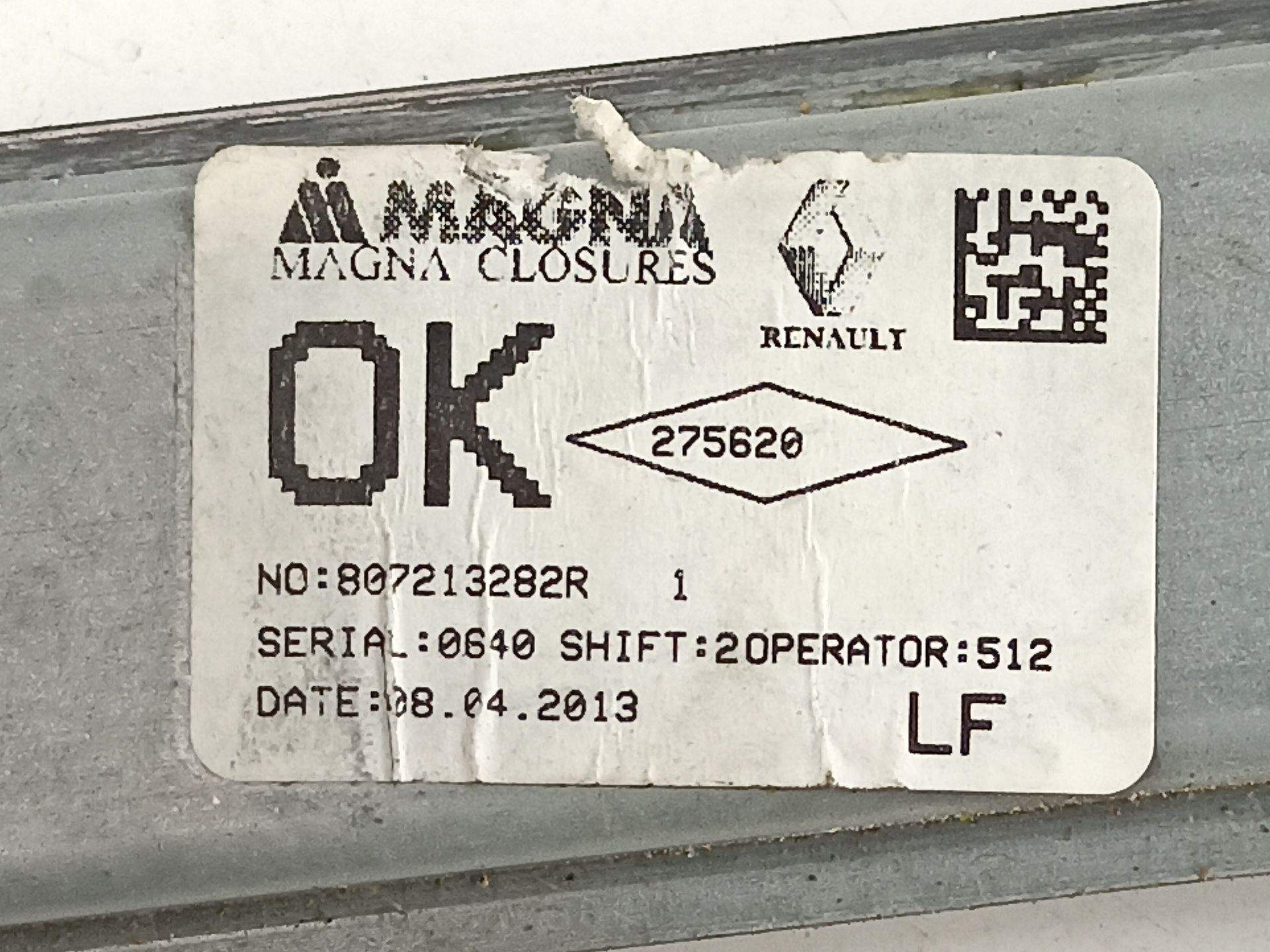 ELEVALUNAS DELANTERO IZQUIERDO DACIA SANDERO 807213282R 807213282R - Vista 2