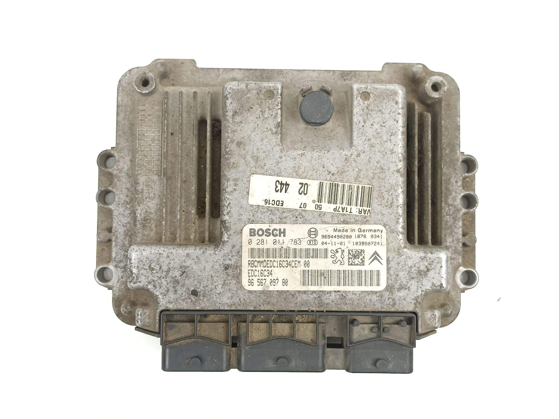 CENTRALITA PEUGEOT 206 Van 9656709780 / 9654490280 / 0281011783 965670978096544902800281011783 - Vista 2