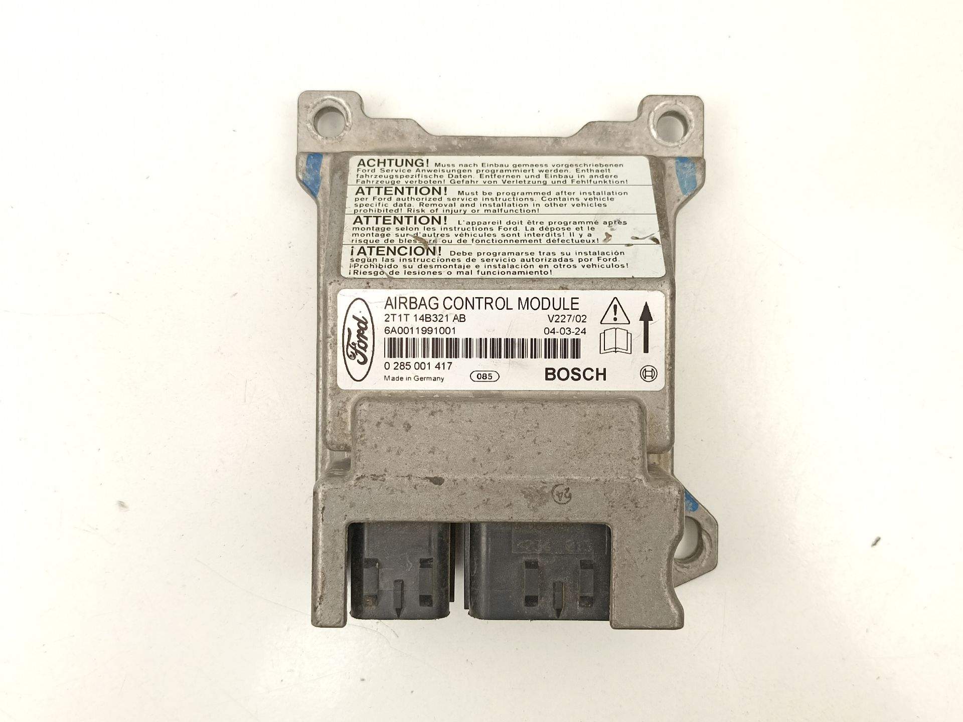 CENTRALITA AIRBAG FORD TRANSIT CONNECT (P65_, P70_, P80_) 2T1T14B321AB / 0285001417 2T1T14B321AB0285001417 - Vista 2